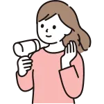 Woman Using Hair Dryer SVG Icon